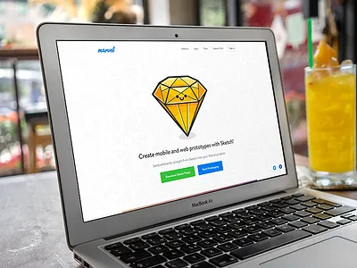 Marvel Sketch Prototyping Plugin design homepage landing page marvel prototype sketchapp ui web