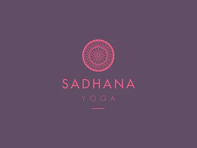 Sadhana Yoga branding design identity logo mandala yoga