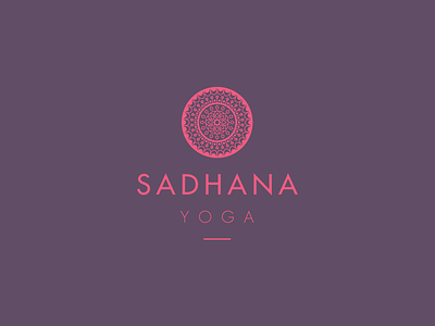 Sadhana Yoga branding design identity logo mandala yoga