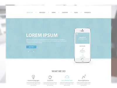 Web Project clean design minimal responsive web