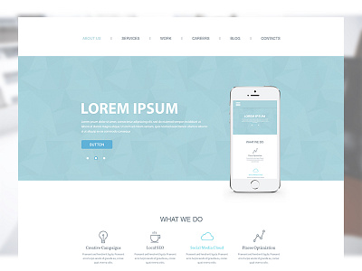 Web Project clean design minimal responsive web