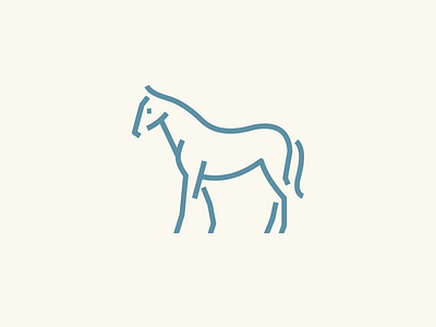 Horse animal horse icon illustration logo