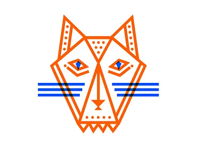 C A T art blue cat colour illustration illustrator kitten line orange