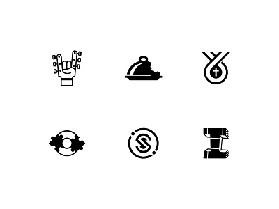 2014 Logos eye guitar i logo logos platter puzzle ribbon rock hand s