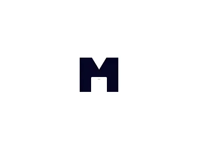 Mobile Logo branding flat icon identity illustration iphone logo mobile negative phone positive space