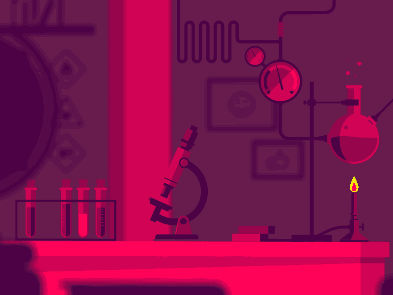The Love Potion 2d animation flat gif illustration lab loop love mtv