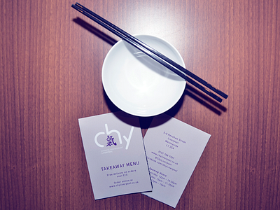 Chy Menu chinese fold menu outer takeaway