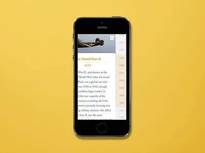 The history of Everything appdesign design flat history interactiondesign ios prototype ui ux