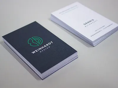 Personal Identity — Business Cards brand branding business cards corporate dw geometric identity mark minimalism stationery wd