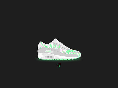 Happy National Air Max Day :) air max airmax design glow in the dark illustration illustrator nike nike air sneaker illustration sneakers tiger vector
