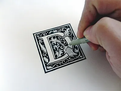 Ornamental Process decorative design graphic illustration lettering ornamental type typography vintage