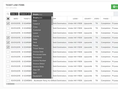 Grouping, filtering, and sorting filtering grid grouping interface sorting ui ux