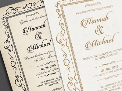 Wedding Invitation 3 invitation print save the date vintage invitation weddign card wedding wedding invitation