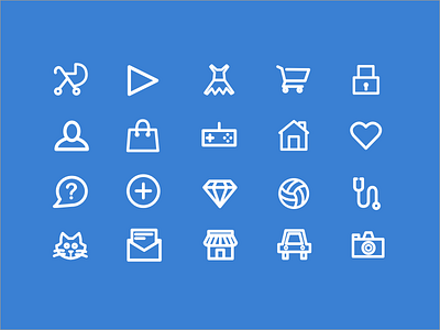 ECommerce Line Icons ecommerce flat icons line simple