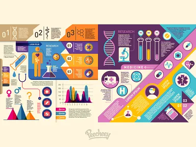 Medical Infographic set adobe free health illustrator infographic medical vector