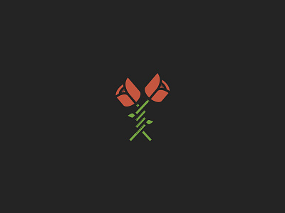 Dating Roses branding dating flower logo love mark rose