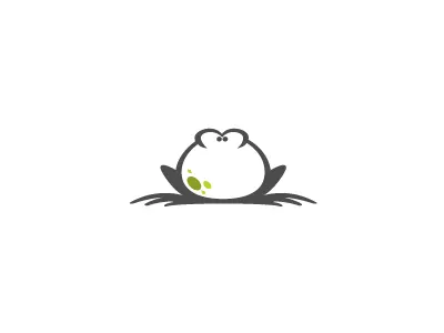 Frog animal cartoon character design feet frog icon logo simple spots tummy