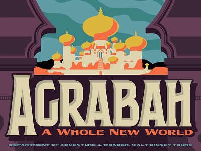 Agrabah agrabah aladdin carpet disney magic poster travel