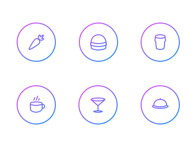 Icons For KX designer drink eating food glyph icon ios iphone london product product designer watch