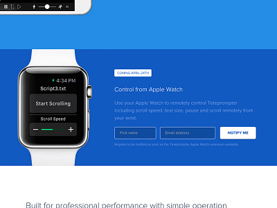 Apple Watch Coming Soon app apple apple watch ios ipad landing landing page watch website