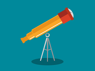 Telescope Illustration astronomy exploration illustration night seeing sky space telescope vector