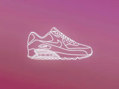 Airmax90 airmax90 clean design graphicdesign icon kick line nike shoe simple sneaker ui