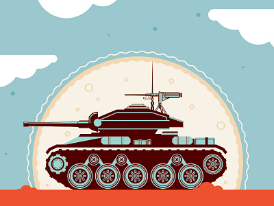 Tank america illustration tank