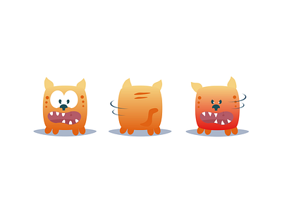 Evil Dog cartoon dog evil flat game illustration test