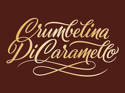 Crumbelina DiCaramello crumbelina dicaramello custom lettering script sugar rush type wreck it ralph