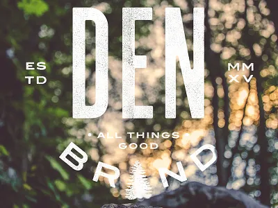 Den Brand Final logo logotype pine tree type