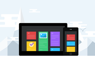 View bird check cloud illustrator note phone photo tablet