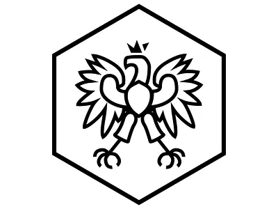 Polish Falcon bird logo polish