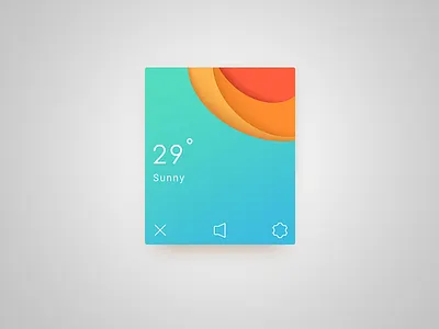 Sunny card color happy sunny ui weather