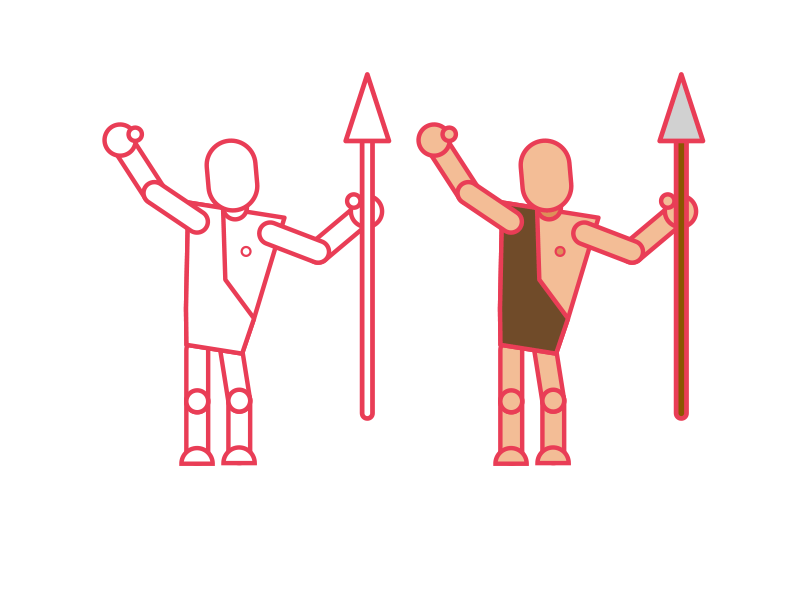 Prehistoric Man 2d animation ae after effects animation character gif illustrator loop motion motion graphics prehistoric vector