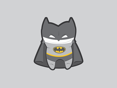 BatTooth Sticker batman character hero illustration simple sticker tooth vector