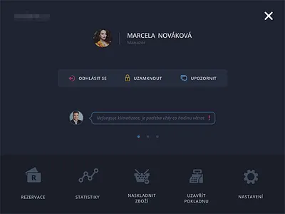 User settings admin administration blue clean dark flat info settings shop user