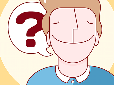 Question Icon character icon illustration man question vector