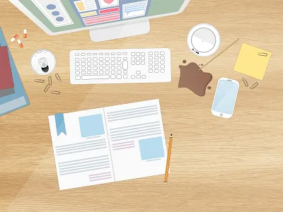 Work Space illustration vector workspace