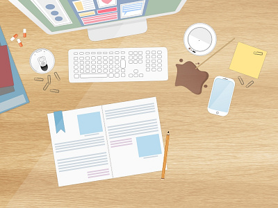 Work Space illustration vector workspace