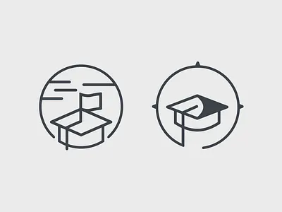 College Prep Logo Concepts brand branding college compass concept education graduation highschool journey logo prep resources