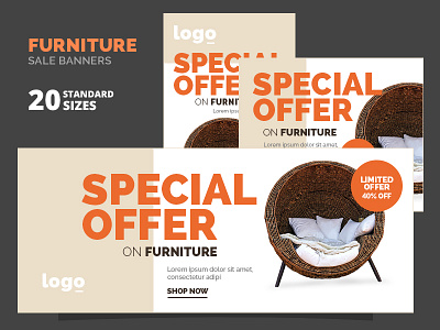 Furniture Sale Banners ad ad banner advertising banner advt carpenter chair furniture furniture banner marketing