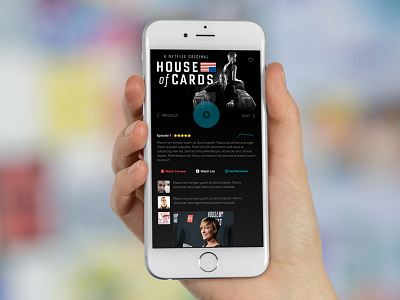 House Of Cards Movie Player house of cards iphone movie player ui