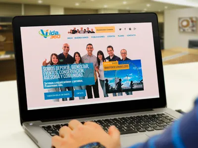 Vida en 360 grados fitness sports web design wellness wordpress