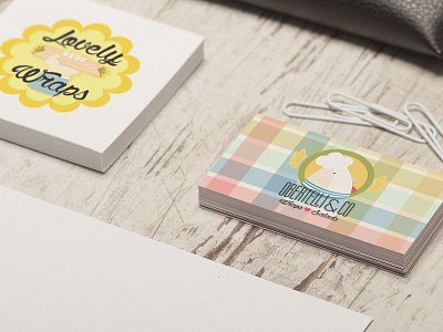 The Chicken Card business chicken design mock up vector