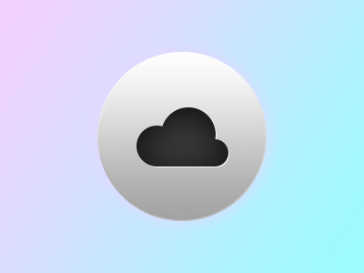 Cloud Icon circle cloud design gradient icon