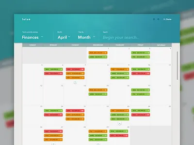 Lutus dashboard finance material minimal pattern type ui web