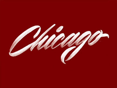 Chicago brushlettering brushpen brushscript lettering script