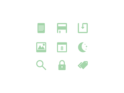 Icons android glyph icon set icons material