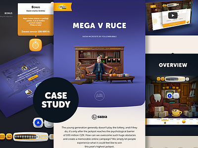 Millions in Hand Case study behance case study case study game game ui microsite ui web design website