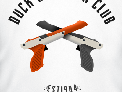 Duck Hunt Gun Club est 1984 club nintendo print retro t shirt tee